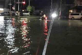 ①石津向町の浸水被害