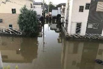 新田地区の浸水被害